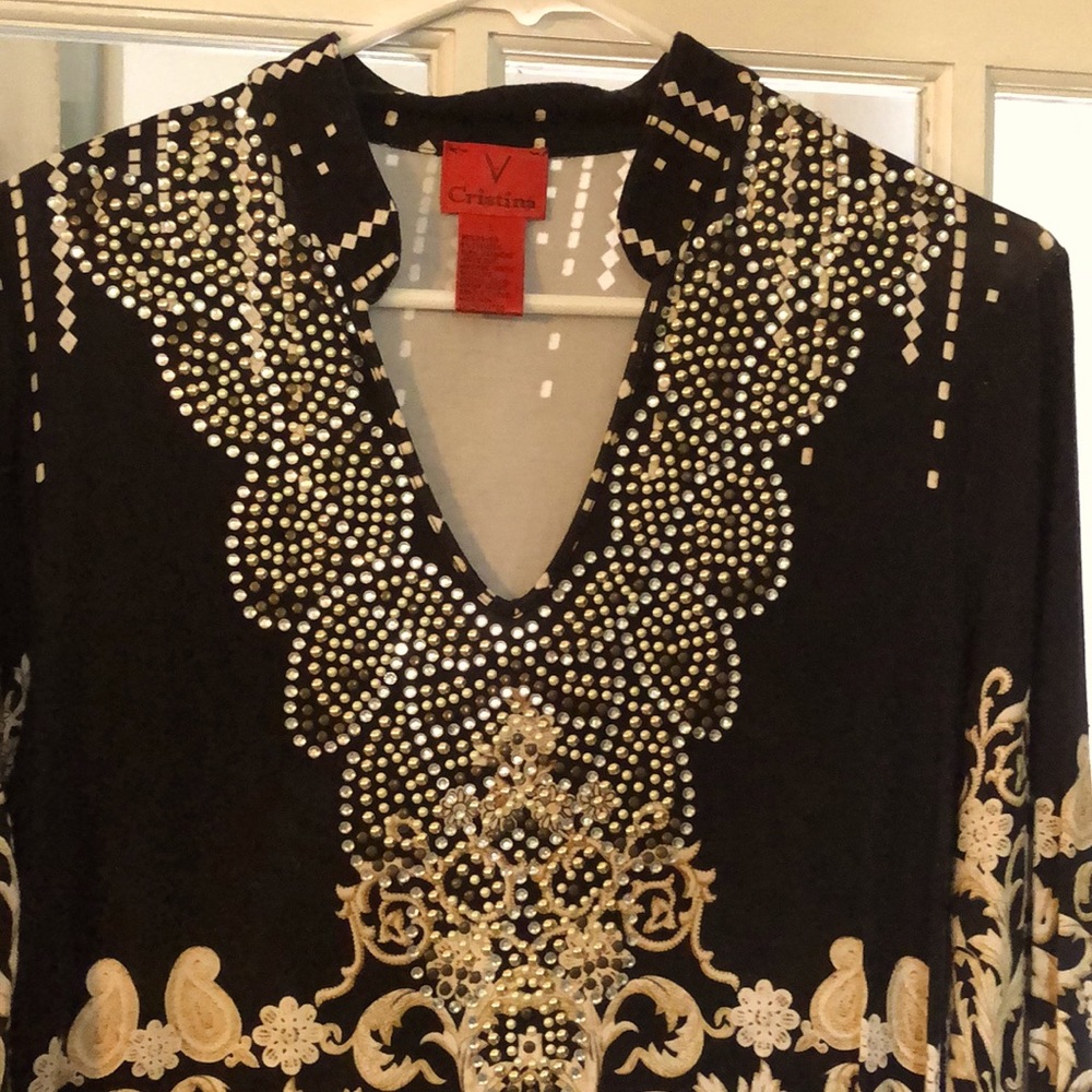 Black Sequin Shirt